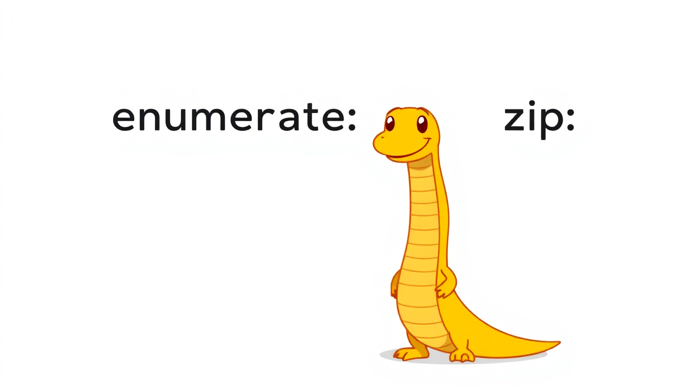 enumerate and zip